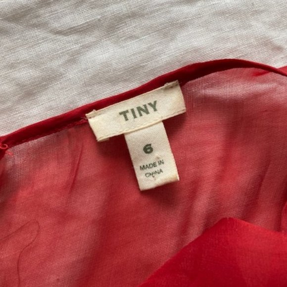 Anthropologie "Tiny" Red Dress - Size 6 - Picture 4 of 4
